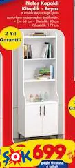 GARAJ HOME NEFES KAPAKLI KİTAPLIK BEYAZ GARAJ HOME NEFES KAPAKLI KİTAPLIK BEYAZ